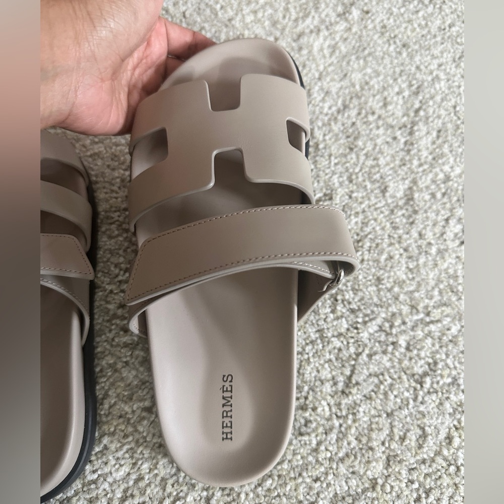 Hermes Chypre Sandal new color beige 38.5